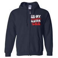 Baseball Sister Funny Women Mothers Day Full Zip Hoodie