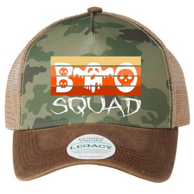 Boo Squad Funny Happy Halloween Cute Ghost Legacy Tie Dye Trucker Hat