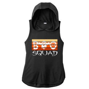 Boo Squad Funny Happy Halloween Cute Ghost Ladies PosiCharge Tri-Blend Wicking Draft Hoodie Tank