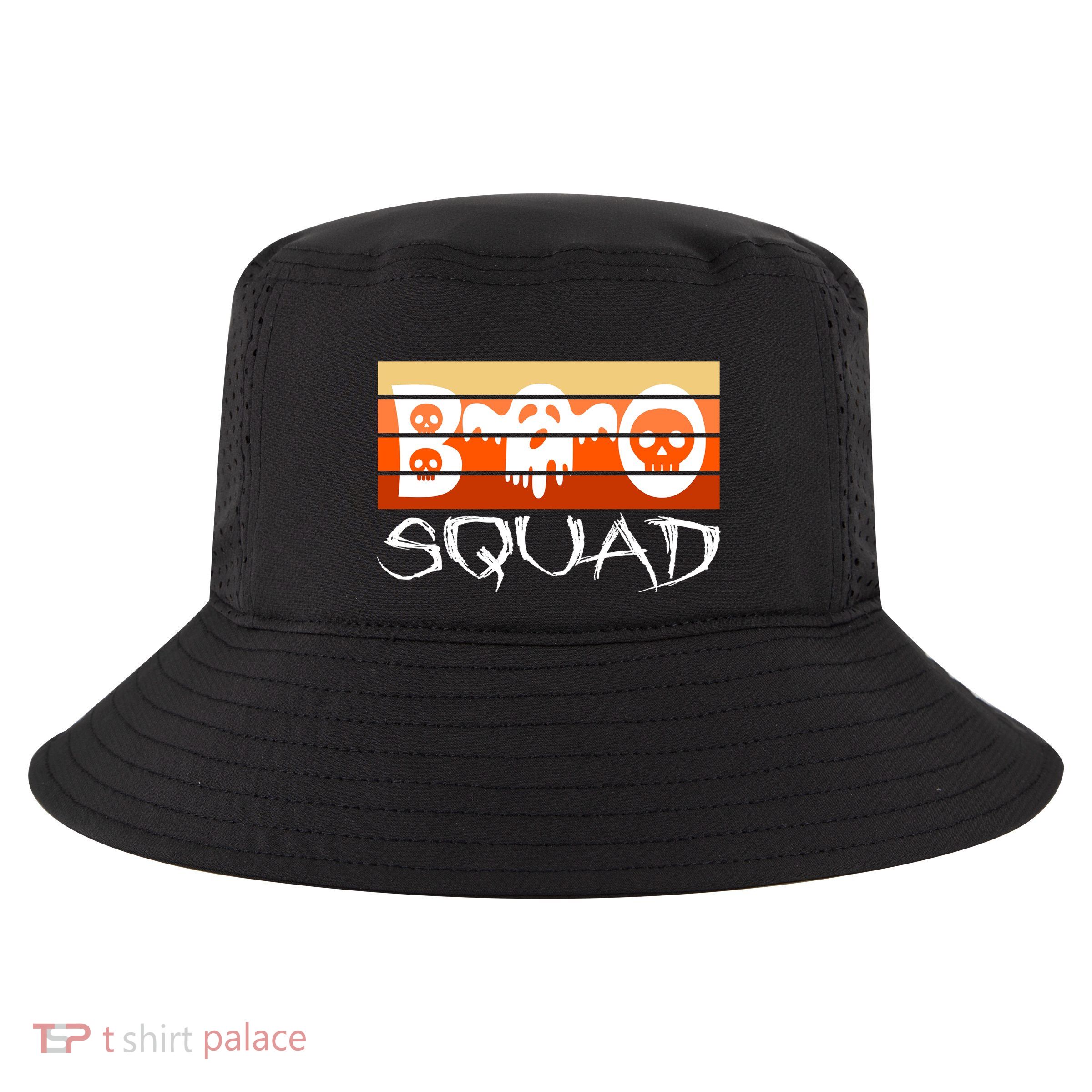 Boo Squad Funny Happy Halloween Cute Ghost Cool Comfort Performance Bucket Hat