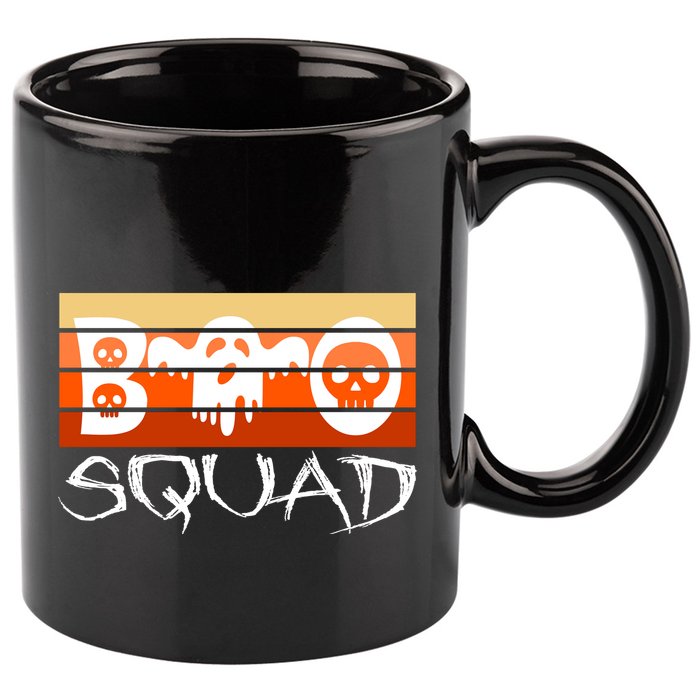 Boo Squad Funny Happy Halloween Cute Ghost 11oz C Handle Ceramic Mug