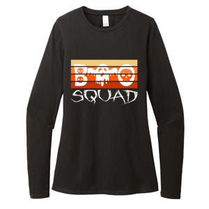 Boo Squad Funny Happy Halloween Cute Ghost Womens CVC Long Sleeve Shirt