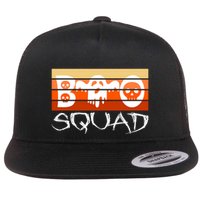 Boo Squad Funny Happy Halloween Cute Ghost Flatbill Hat
