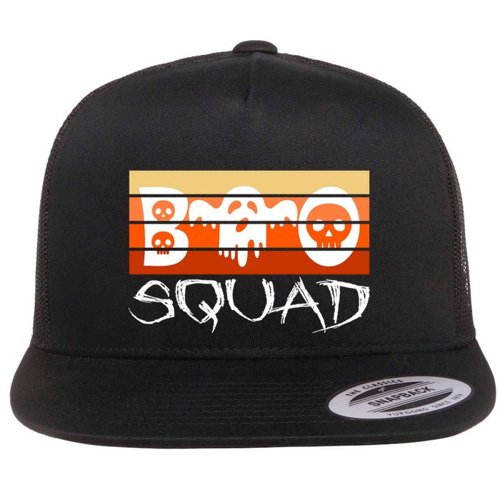 Boo Squad Funny Happy Halloween Cute Ghost Flatbill Hat