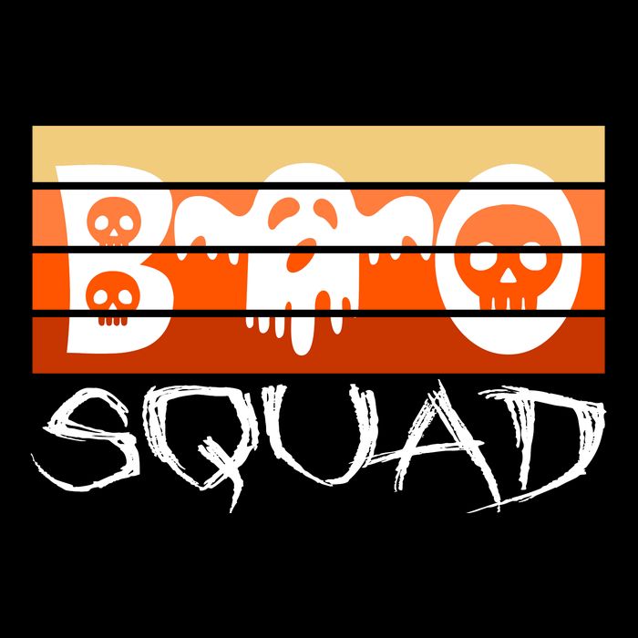 Boo Squad Funny Happy Halloween Cute Ghost Flatbill Hat