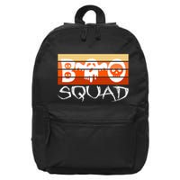Boo Squad Funny Happy Halloween Cute Ghost 16 in Basic Backpack