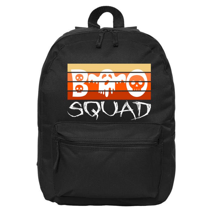Boo Squad Funny Happy Halloween Cute Ghost 16 in Basic Backpack
