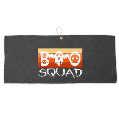 Boo Squad Funny Happy Halloween Cute Ghost Large Microfiber Waffle Golf Towel