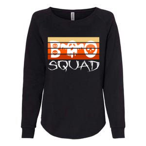 Boo Squad Funny Happy Halloween Cute Ghost Womens California Wash Sweatshirt