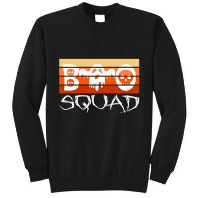 Boo Squad Funny Happy Halloween Cute Ghost Tall Sweatshirt