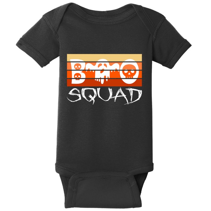 Boo Squad Funny Happy Halloween Cute Ghost Baby Bodysuit