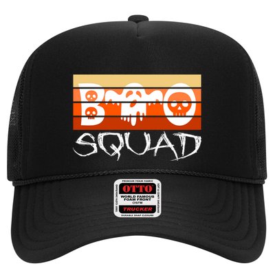 Boo Squad Funny Happy Halloween Cute Ghost Trucker Hat
