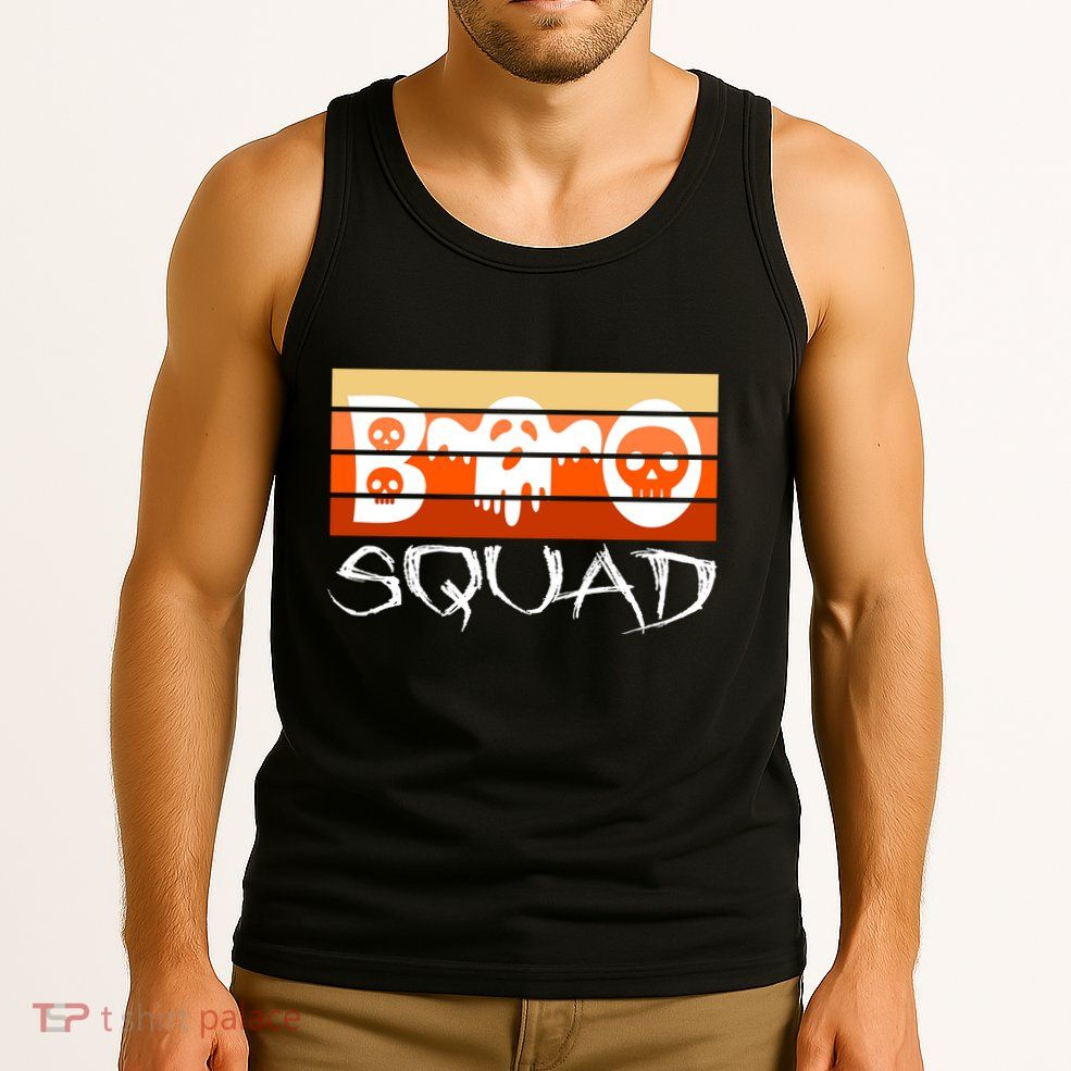 Boo Squad Funny Happy Halloween Cute Ghost Tank Top