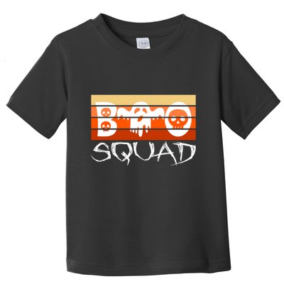 Boo Squad Funny Happy Halloween Cute Ghost Toddler T-Shirt