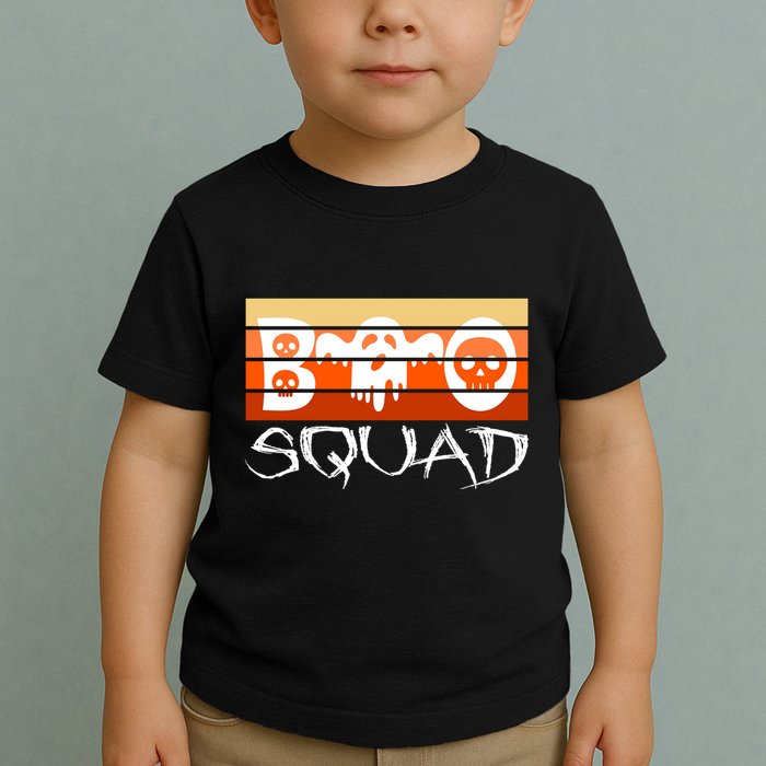 Boo Squad Funny Happy Halloween Cute Ghost Toddler T-Shirt