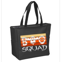 Boo Squad Funny Happy Halloween Cute Ghost Zip Tote Bag