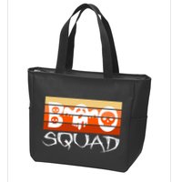 Boo Squad Funny Happy Halloween Cute Ghost Zip Tote Bag