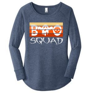 Boo Squad Funny Happy Halloween Cute Ghost Women's Perfect Tri Tunic Long Sleeve Shirt