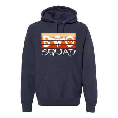 Boo Squad Funny Happy Halloween Cute Ghost Premium Hoodie