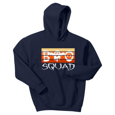 Boo Squad Funny Happy Halloween Cute Ghost Kids Hoodie