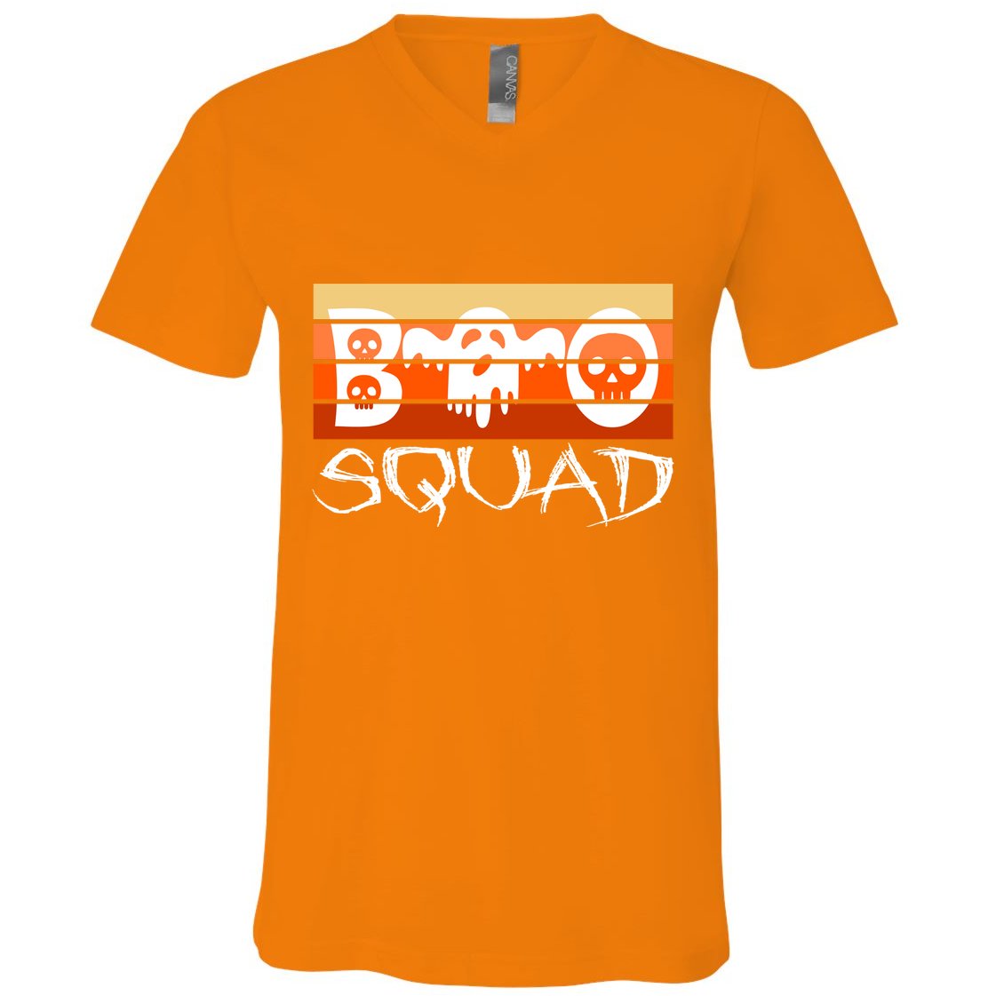 Boo Squad Funny Happy Halloween Cute Ghost V-Neck T-Shirt