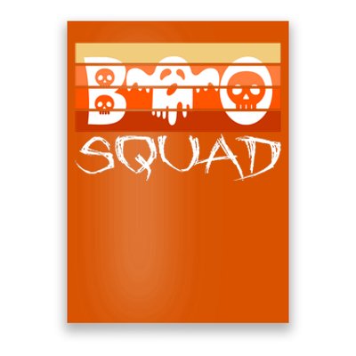 Boo Squad Funny Happy Halloween Cute Ghost Poster