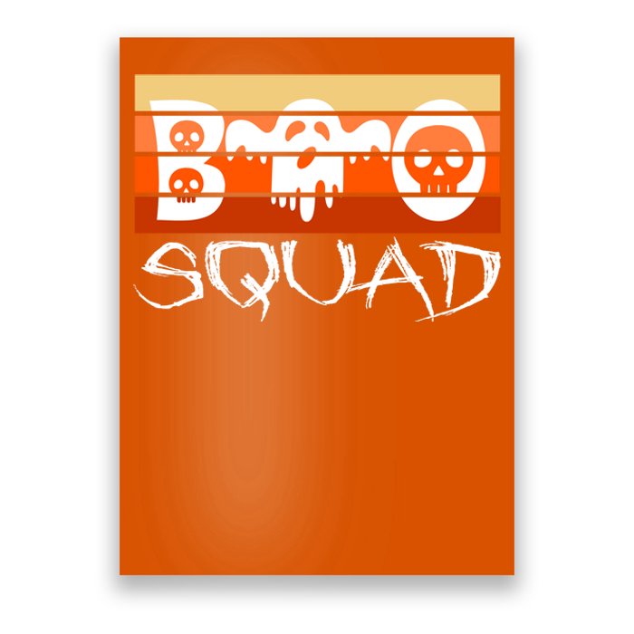 Boo Squad Funny Happy Halloween Cute Ghost Poster