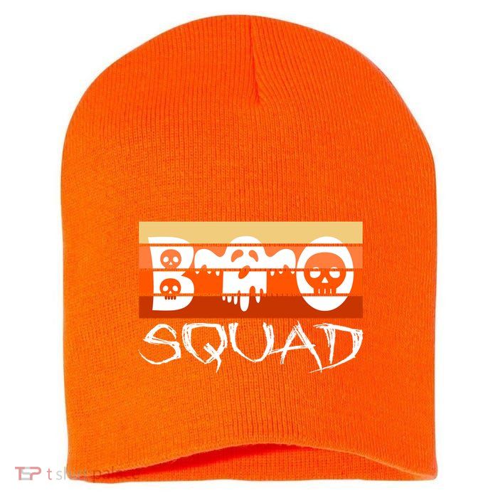 Boo Squad Funny Happy Halloween Cute Ghost Short Acrylic Beanie