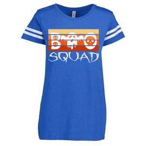 Boo Squad Funny Happy Halloween Cute Ghost Enza Ladies Jersey Football T-Shirt