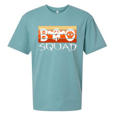 Boo Squad Funny Happy Halloween Cute Ghost Sueded Cloud Jersey T-Shirt