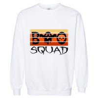 Boo Squad Funny Happy Halloween Cute Ghost Garment-Dyed Sweatshirt