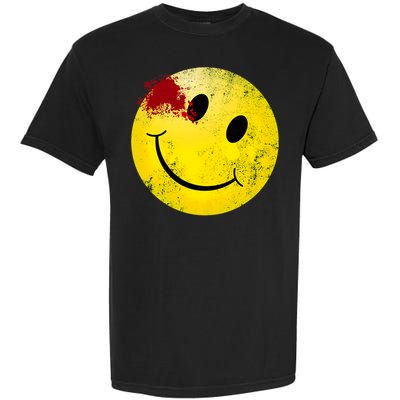 Bloody Smiling Face I Vintage Smile Emojicon Garment-Dyed Heavyweight T-Shirt