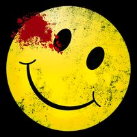 Bloody Smiling Face I Vintage Smile Emojicon Sweatshirt
