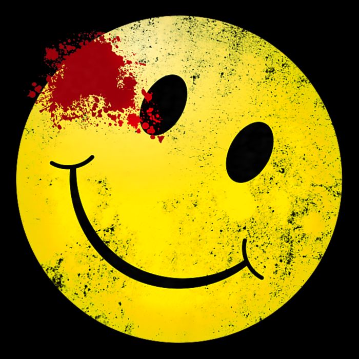 Bloody Smiling Face I Vintage Smile Emojicon Sweatshirt