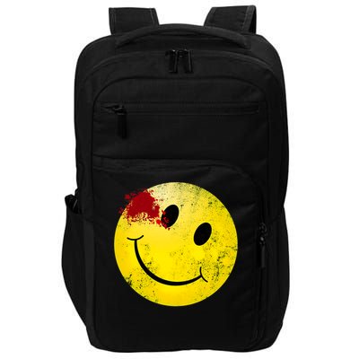 Bloody Smiling Face I Vintage Smile Emojicon Impact Tech Backpack