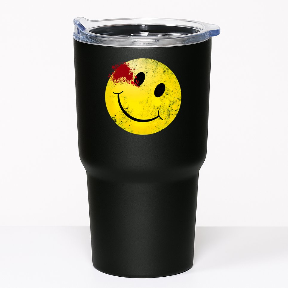 Bloody Smiling Face I Vintage Smile Emojicon Tumbler