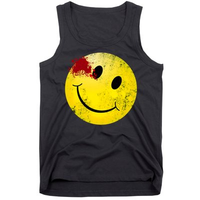 Bloody Smiling Face I Vintage Smile Emojicon Tank Top