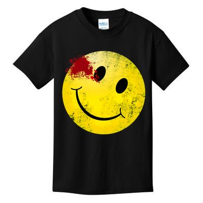 Bloody Smiling Face I Vintage Smile Emojicon Kids T-Shirt