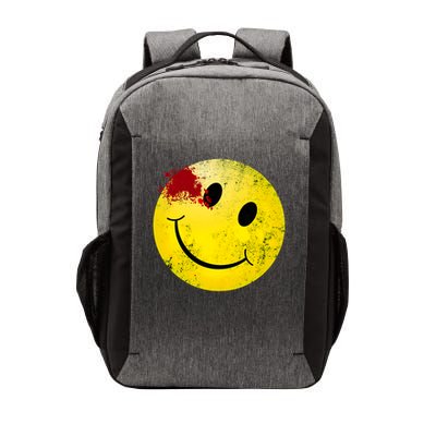 Bloody Smiling Face I Vintage Smile Emojicon Vector Backpack