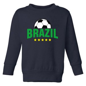 Brazil Soccer Fan Toddler Sweatshirt