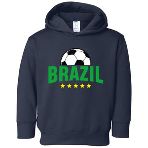 Brazil Soccer Fan Toddler Hoodie