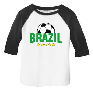 Brazil Soccer Fan Toddler Fine Jersey T-Shirt