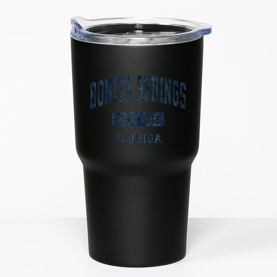 Bonita Springs Florida Fl Vintage Established De Tumbler
