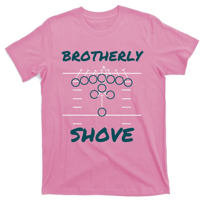 Brotherly Shove Funny Football T-Shirt