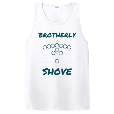 Brotherly Shove Funny Football PosiCharge Competitor Tank