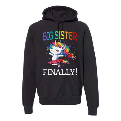 Big Sister Finally Unicorn Premium Hoodie