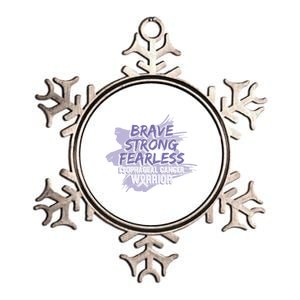 Brave Strong Fearless Esophageal Cancer Warrior Gift Metallic Star Ornament