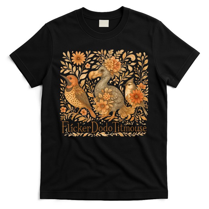 Bird Subtle Flicker Dodo Titmouse  T-Shirt