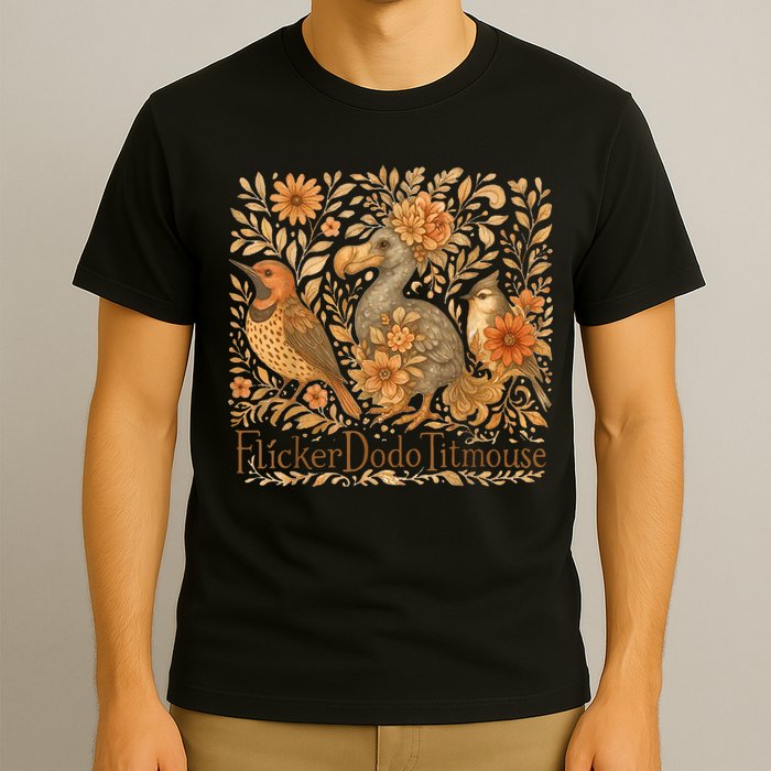 Bird Subtle Flicker Dodo Titmouse  T-Shirt