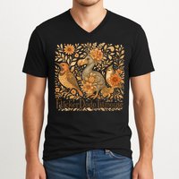 Bird Subtle Flicker Dodo Titmouse  V-Neck T-Shirt